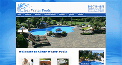 Desktop Screenshot of clearwaterpoolsvt.com